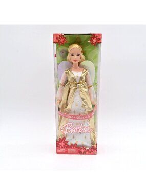Holiday Angel Barbie Doll Gold & White Outfit Vintage 2005 New In Box